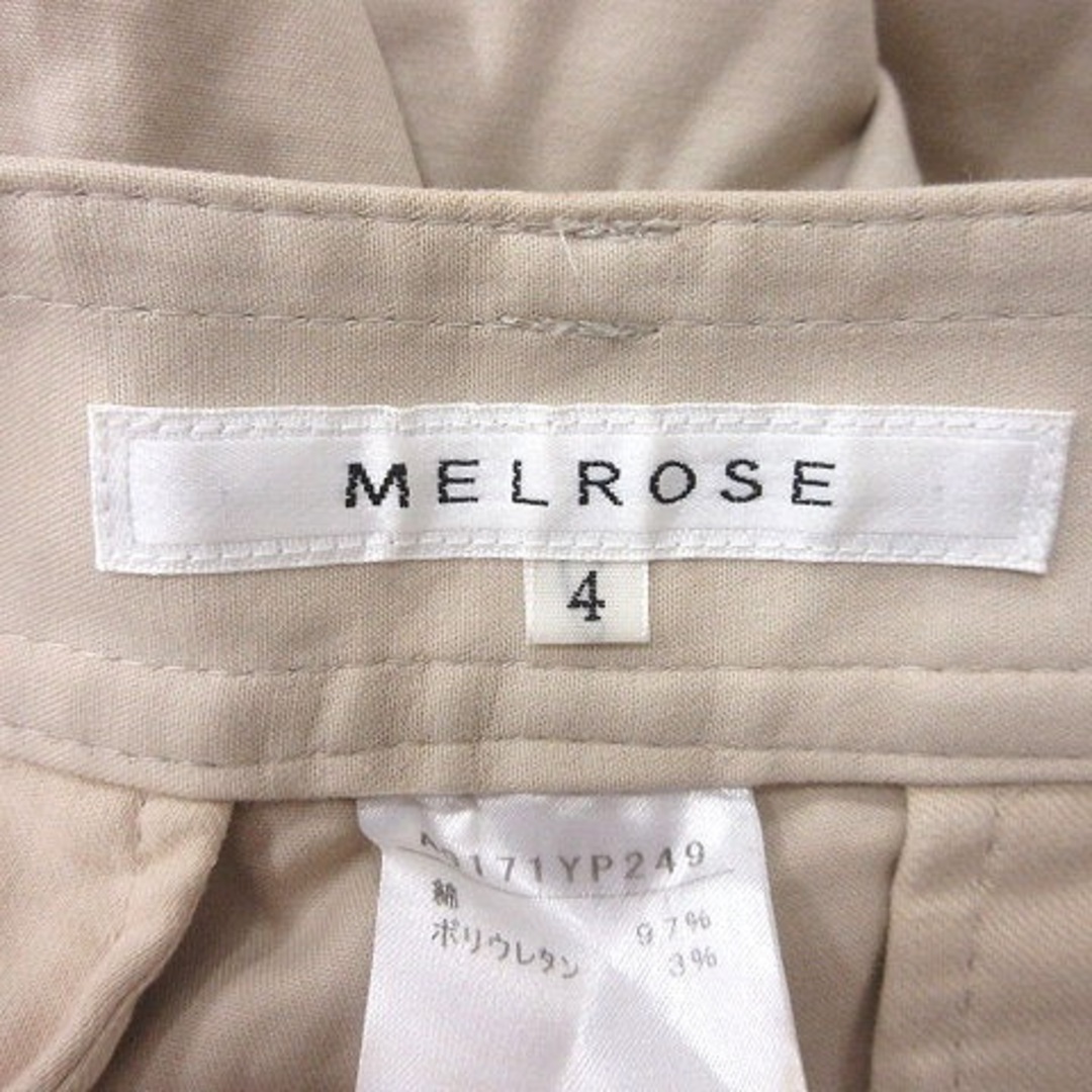 MELROSE(メルローズ)のメルローズ MELROSE クロップドパンツ 七分丈 4 ライトベージュ /MS レディースのパンツ(その他)の商品写真