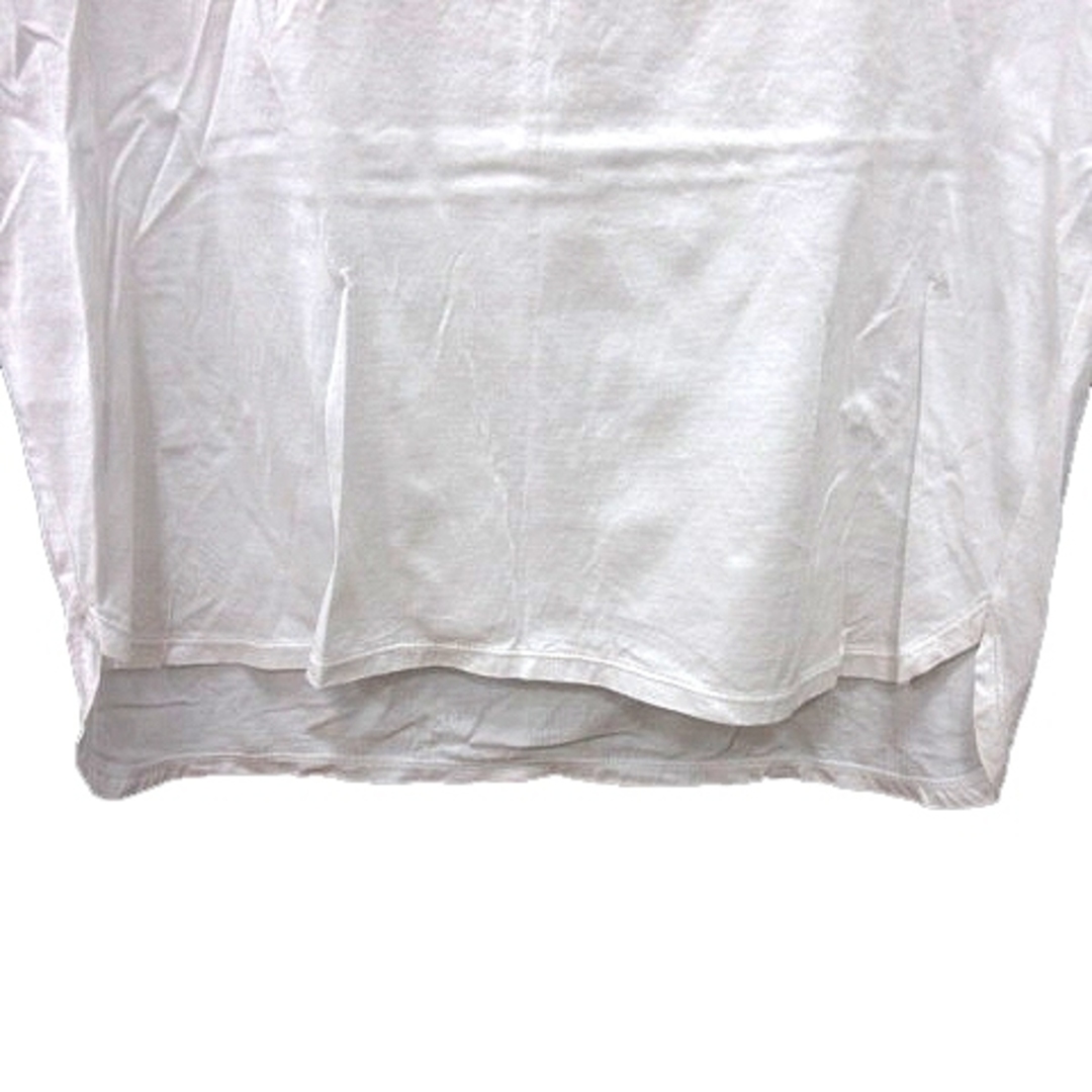 自由区(ジユウク)の自由区 オンワード樫山 カットソー Tシャツ クルーネック 総柄 半袖 40 白 レディースのトップス(Tシャツ(半袖/袖なし))の商品写真