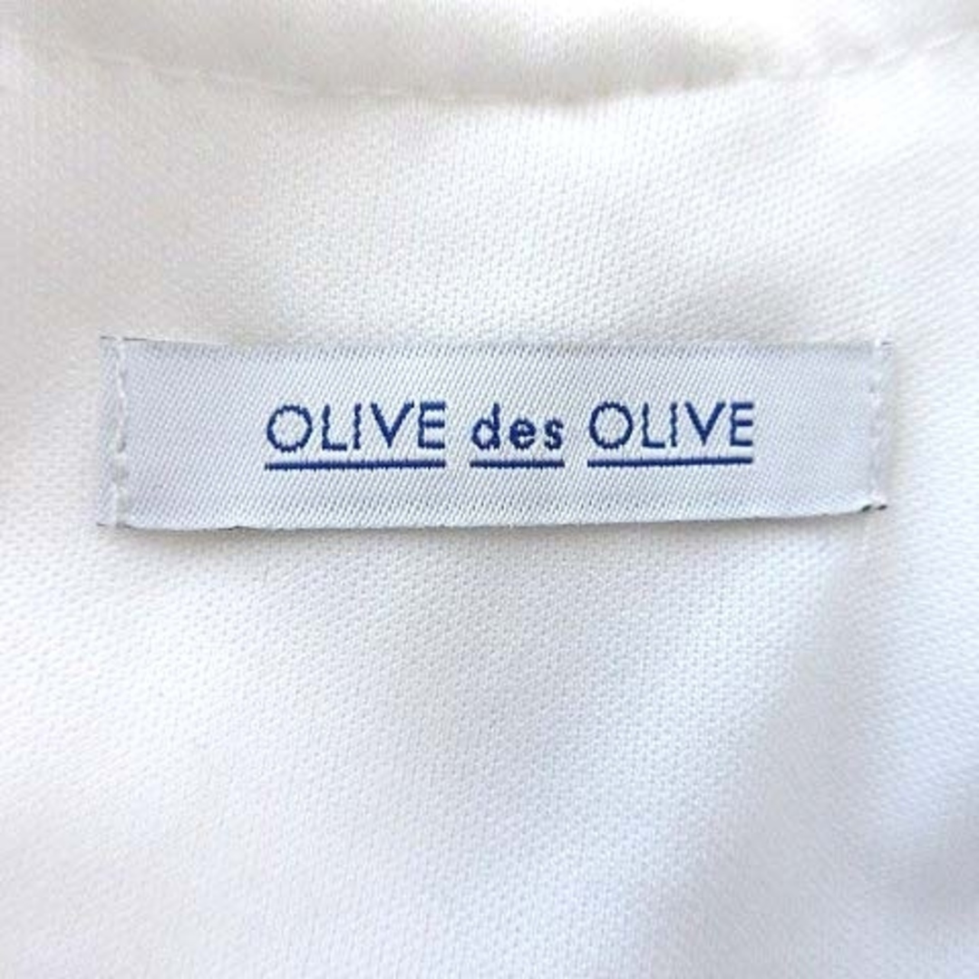 OLIVEdesOLIVE(オリーブデオリーブ)のオリーブデオリーブ ブラウス 長袖 フレア袖 刺繍 シフォン F 白 ■MO レディースのトップス(シャツ/ブラウス(長袖/七分))の商品写真