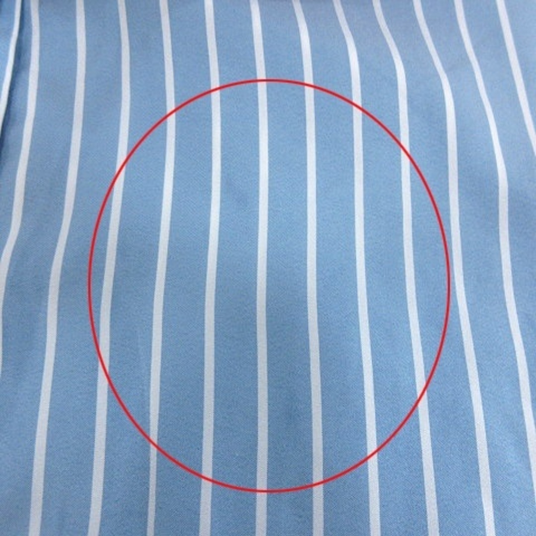 SM2(サマンサモスモス)のサマンサモスモス SM2 blue シャツ ブラウス 長袖 ストライプ L 青 レディースのトップス(シャツ/ブラウス(長袖/七分))の商品写真
