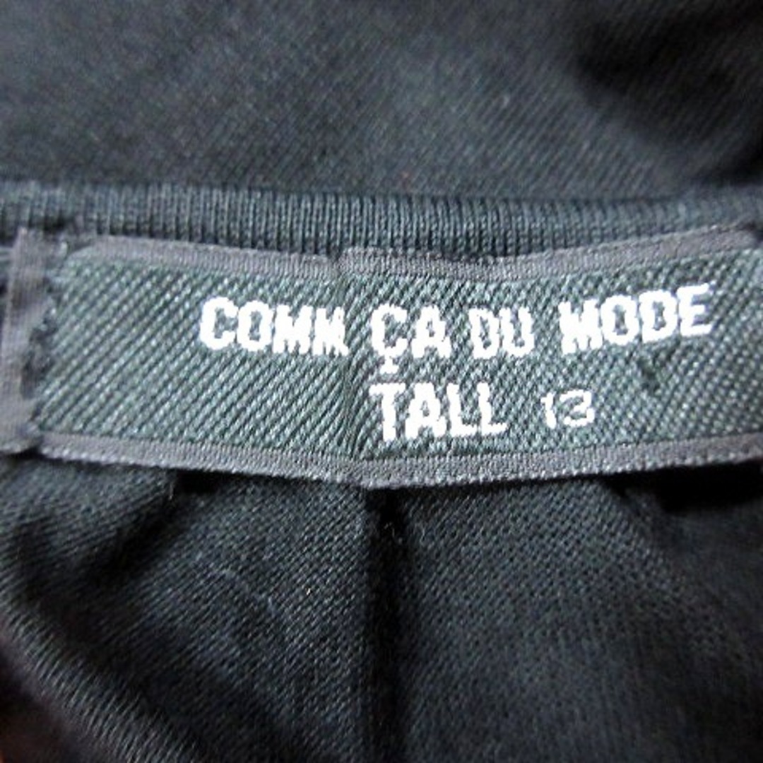 COMME CA DU MODE(コムサデモード)のコムサデモード TALL カットソー Uネック 半袖 ボウタイ 13 黒 レディースのトップス(カットソー(半袖/袖なし))の商品写真