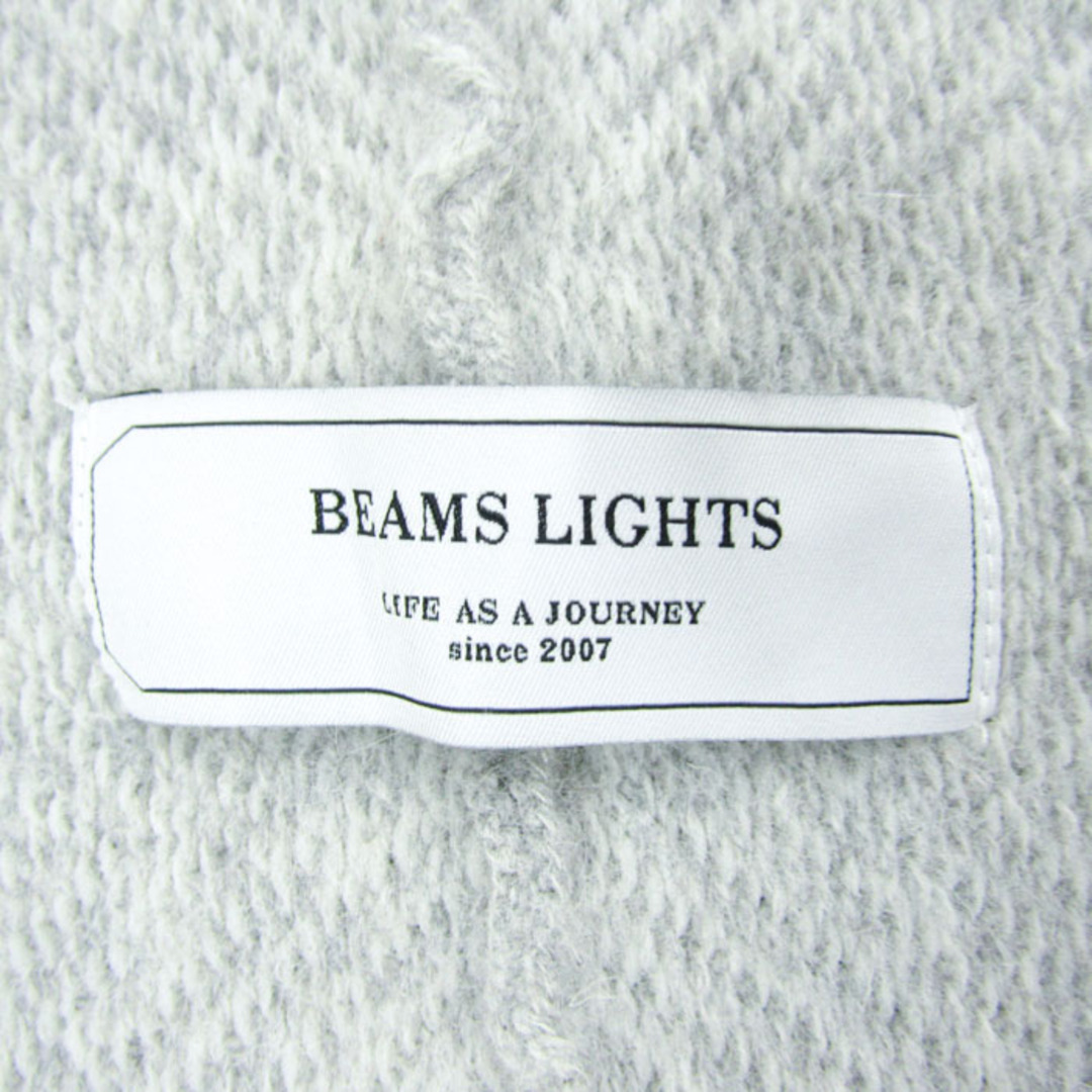 BEAMS LIGHTS(ビームスライツ)のビームスライツ ロングカーディガン 長袖 ニット ウール・アンゴラ混 ストレッチ レディース 38サイズ グレー BEAMS LIGHTS レディースのトップス(カーディガン)の商品写真