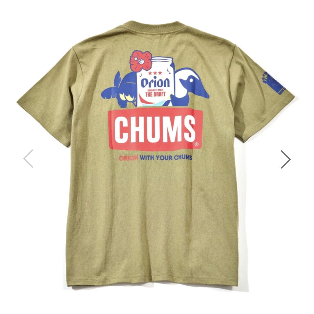 完売品CHUMS(チャムス）オリオンビールコラボTシャツハイビスカスベージュXL