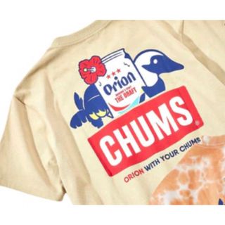 【グレージュ】ORION × CHUMS コラボTシャツ ハイビスカス XL