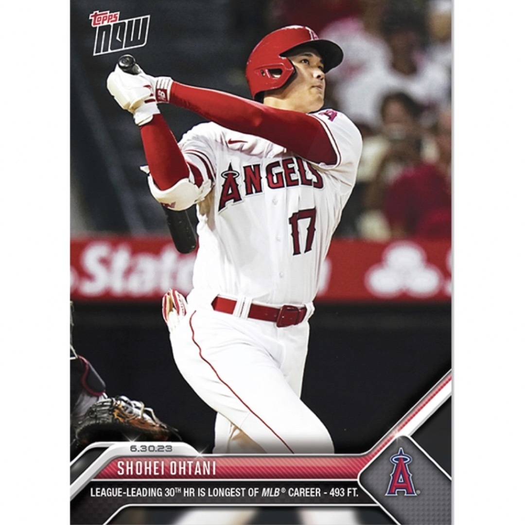 MLB(メジャーリーグベースボール)の大谷翔平 Topps now 517 リーグ最速30号 エンタメ/ホビーのタレントグッズ(スポーツ選手)の商品写真