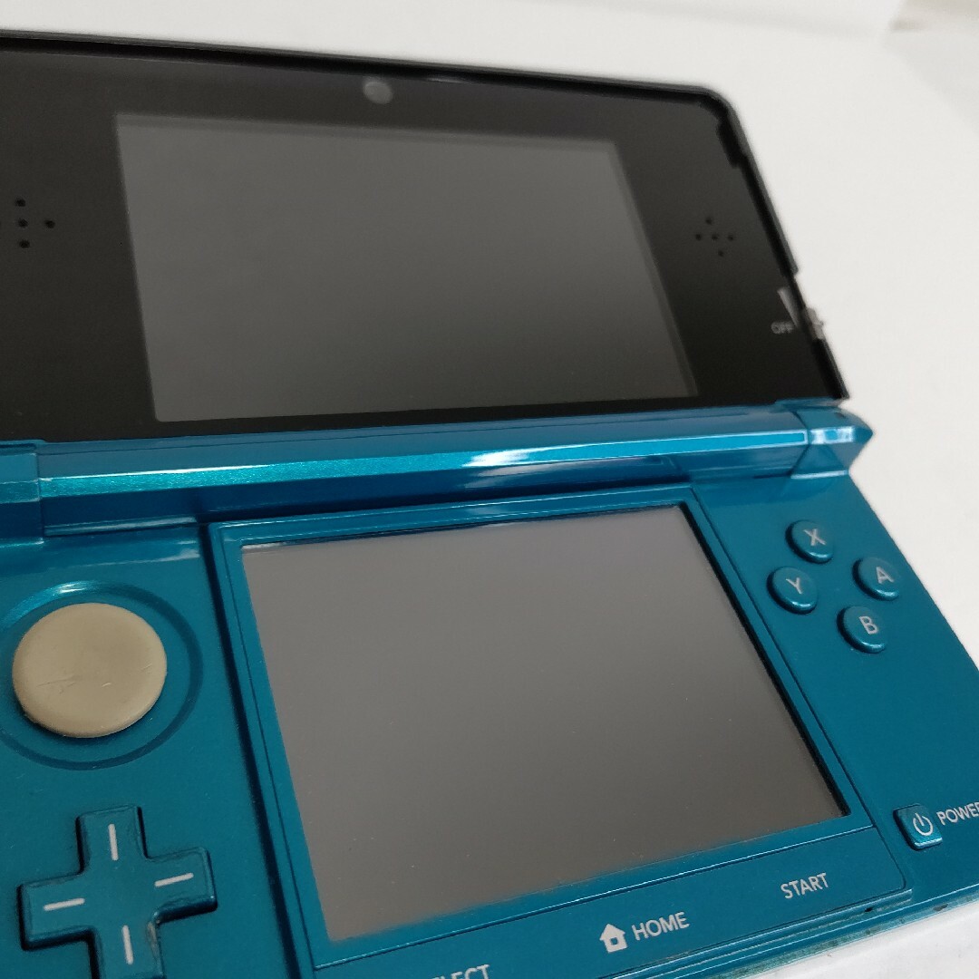 ニンテンドー3DS(ニンテンドー3DS)のNintendo　ニンテンドー3DS アクアブルー　美品　任天堂　ゲーム機 エンタメ/ホビーのゲームソフト/ゲーム機本体(携帯用ゲーム機本体)の商品写真