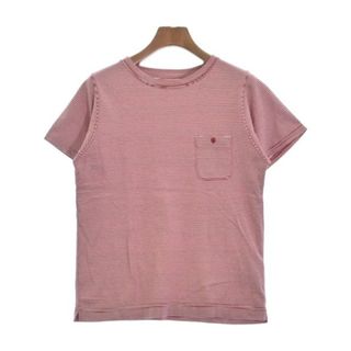 ビームスボーイ(BEAMS BOY)のBEAMS BOY Tシャツ・カットソー -(M位) 赤x白(ボーダー) 【古着】【中古】(カットソー(半袖/袖なし))