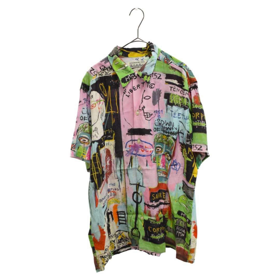 WACKO MARIA ワコマリア ×JEAN-MICHEL BASQUIAT HAWAIIAN SHIRT L／S ジャンミシェルバスキア 半袖シャツ アロハシャツ ハワイアンシャツ ピンク