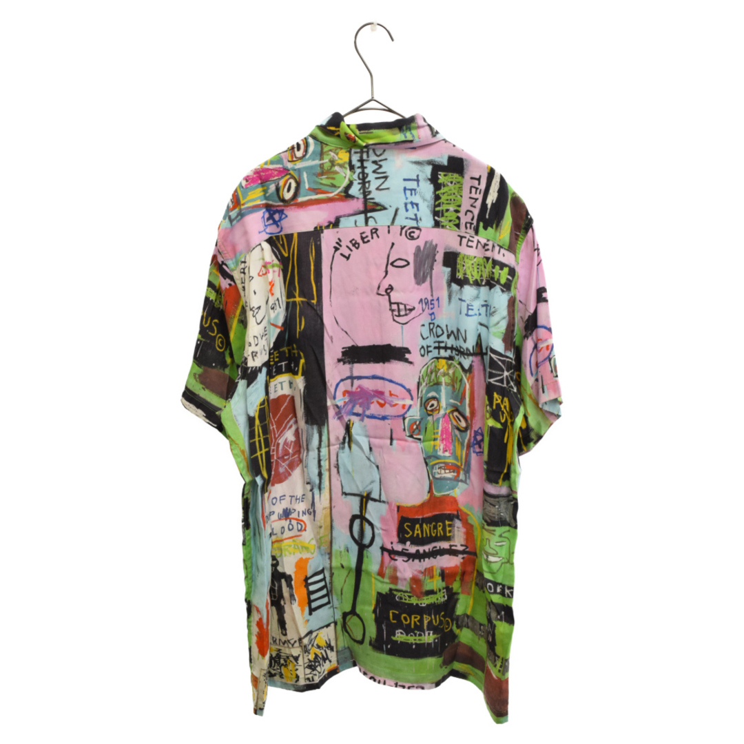 WACKO MARIA ワコマリア ×JEAN-MICHEL BASQUIAT HAWAIIAN SHIRT L／S ジャンミシェルバスキア 半袖シャツ アロハシャツ ハワイアンシャツ ピンク