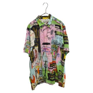 WACKO MARIA ワコマリア 22AW WM-HI11 Jean Michel Basquiat ジャン ミシェル バスキア HAWAIIAN SHIRT L/S TYPE-3 ハワイアン レーヨン アロハ 長袖 シャツ ピンク系 マルチカラー系 ONE M【新古品】【未使用】