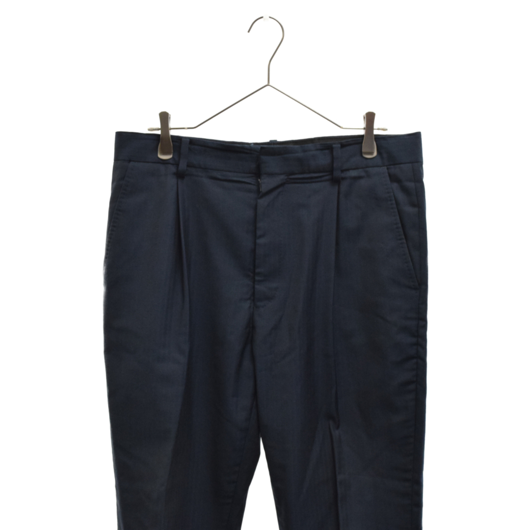 WACKO MARIA ワコマリア 20SS Ermenegildo Zegna PLEATED TROUSERS (TYPE-1) エルメネジルドゼニア プリーツトラウザーズパンツ スラックスパンツ タックパンツ ネイビー