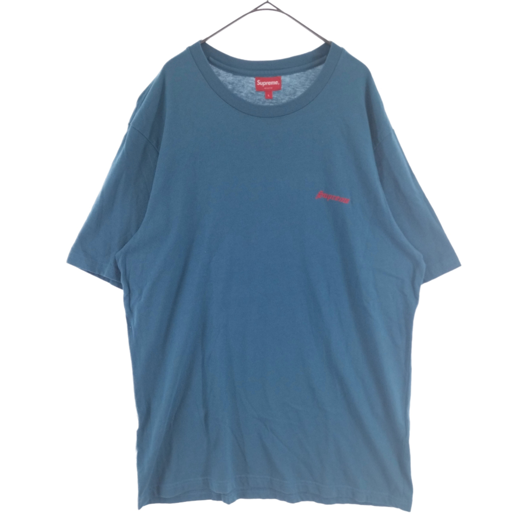 SUPREME シュプリーム 20AW Washed S/S Tee ウォッシュド 半袖Tシャツ カットソー ロゴ刺繍 ブルー