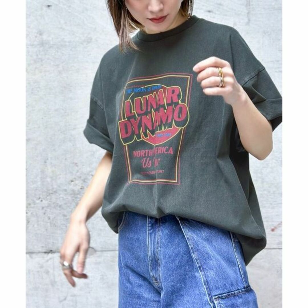 JaVaコラボ ロゴ 5分袖 プリント Tシャツ　カットソー