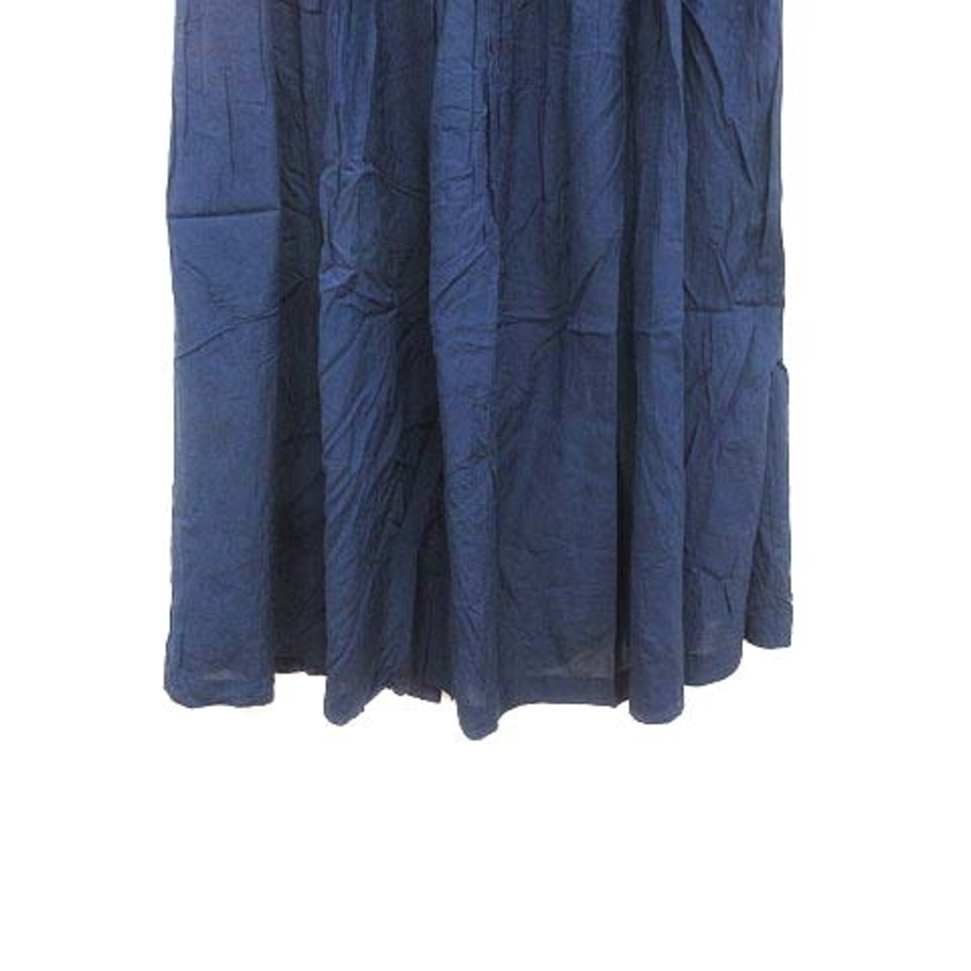w closet(ダブルクローゼット)のw closet フレアスカート ロング M 紺 ネイビー /YK ■MO レディースのスカート(ロングスカート)の商品写真