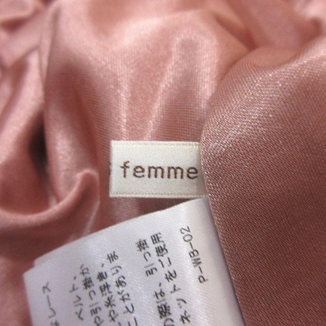 axes femme(アクシーズファム)のアクシーズファム キャミワンピース ひざ丈 ドッキング レース M オフホワイト レディースのワンピース(ひざ丈ワンピース)の商品写真