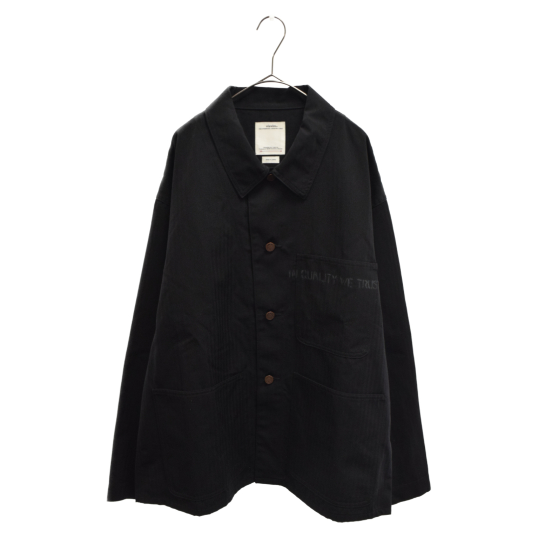 VISVIM ヴィスヴィム 21SS BAKER COVERALL ベイカー カバーオール ヘリンボーン ジャケット ブラック 0121205013018