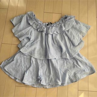 ザラ(ZARA)のZARA ザラ　トップス　フリルトップス　(カットソー(半袖/袖なし))