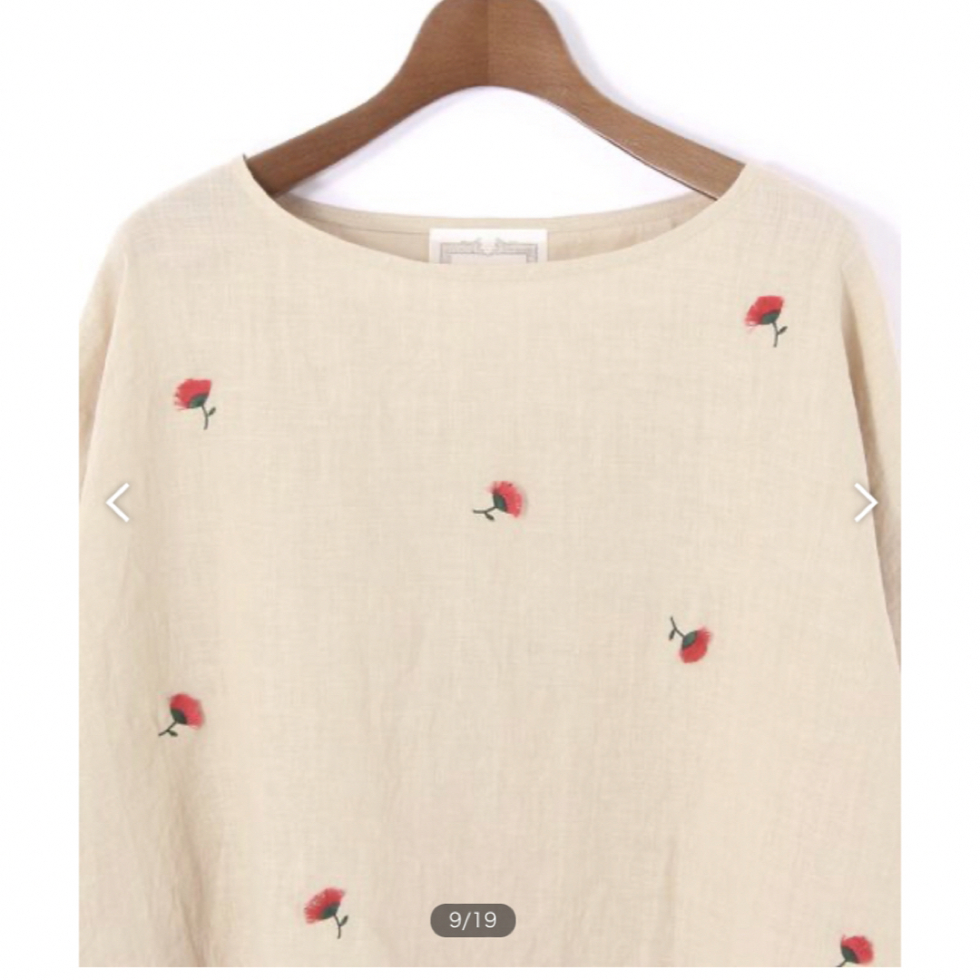 BEARDSLEY - 未使用近 ビアズリー 小花刺繍ブラウス 定価19,800円の