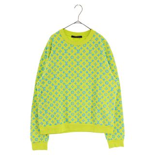 ルイヴィトン(LOUIS VUITTON)のLOUIS VUITTON ルイヴィトン 23SS Monogram Print Crewneck Sweat Shirt RM231 IHN HOY87W モノグラム総柄プリント クルーネックスウェットトレーナー イエロー(スウェット)