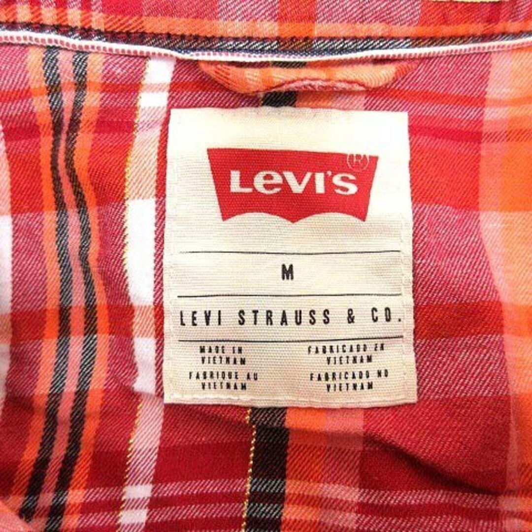 Levi's(リーバイス)のリーバイス Levi's シャツ チェック 長袖 M 赤 レッド 白 ホワイト メンズのトップス(シャツ)の商品写真