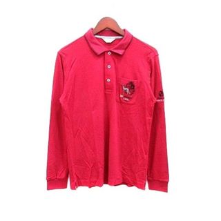 adabat - adabat ポロシャツ カットソー ワンポイント 半袖 48 赤 レッド