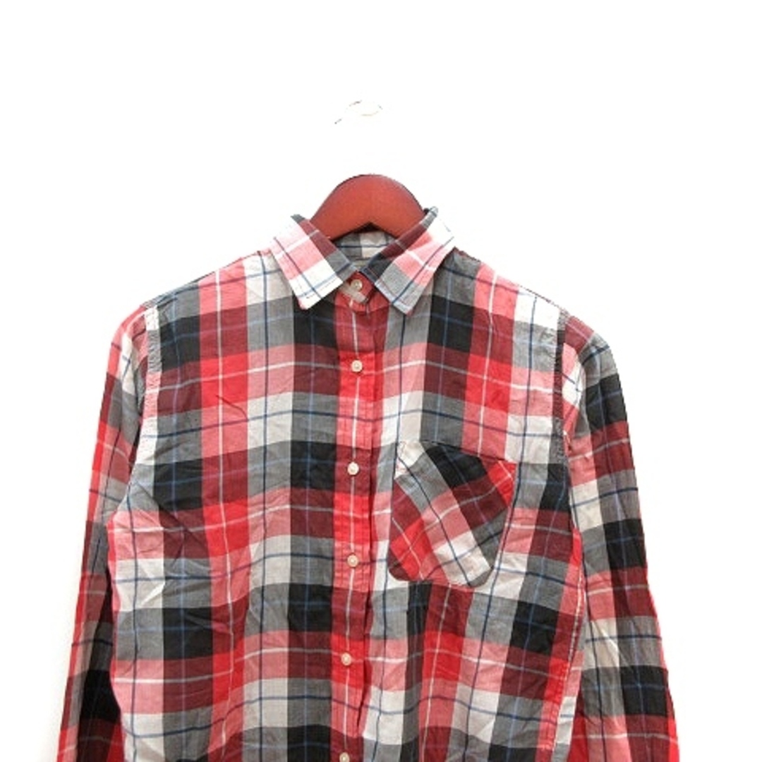 Denim & Supply Ralph Lauren(デニムアンドサプライラルフローレン)のデニム&サプライ ラルフローレン ステンカラーシャツ チェック 長袖 XS 赤 メンズのトップス(シャツ)の商品写真