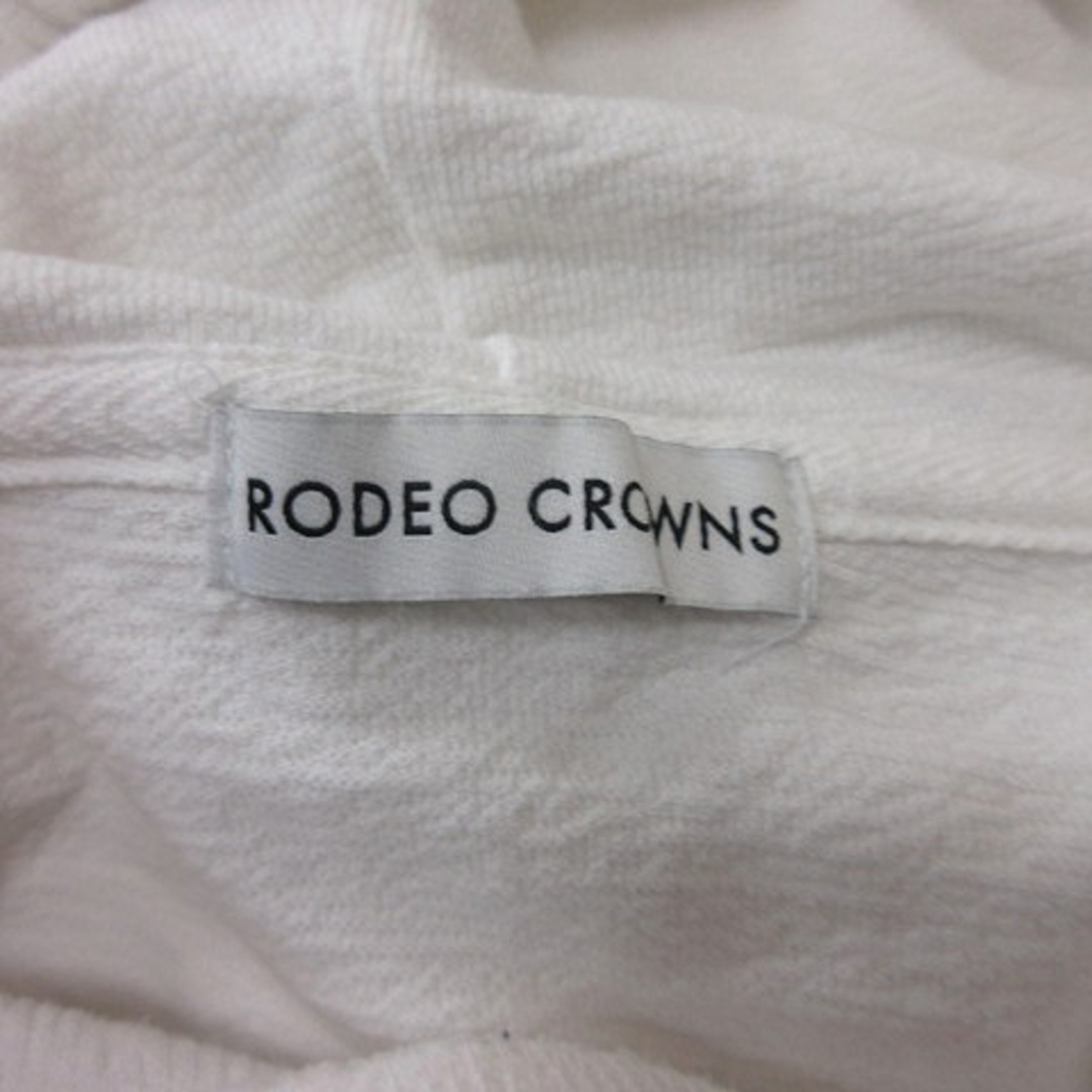 RODEO CROWNS(ロデオクラウンズ)のロデオクラウンズ パーカー プルオーバー 半袖 刺繍 F 白 ホワイト /YI レディースのトップス(パーカー)の商品写真