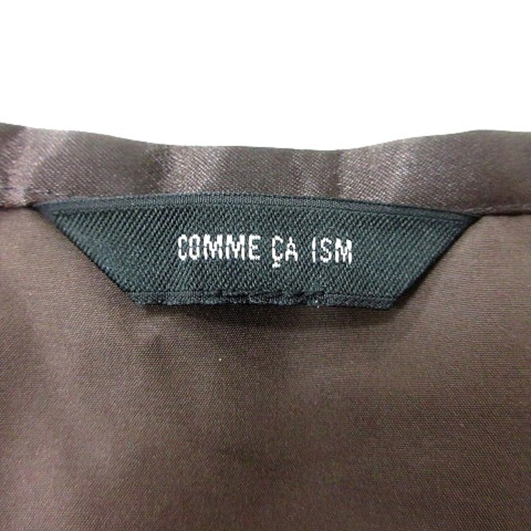 COMME CA ISM(コムサイズム)のコムサイズム COMME CA ISM フレアスカート ひざ丈 花柄 L 茶 レディースのスカート(ひざ丈スカート)の商品写真