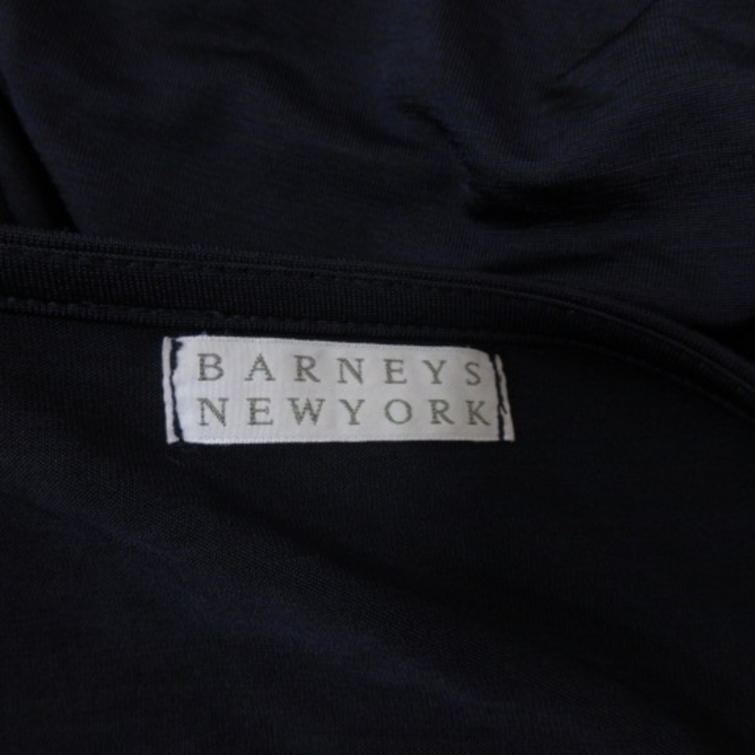 BARNEYS NEW YORK(バーニーズニューヨーク)のバーニーズニューヨーク ワンピース ひざ丈 五分袖 カシュクール キャミ付き 紺 レディースのワンピース(ひざ丈ワンピース)の商品写真