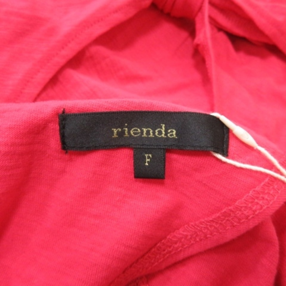 rienda(リエンダ)のリエンダ カットソー ノースリーブ ベアバック 肌見せ F 赤 レッド /YI レディースのトップス(カットソー(半袖/袖なし))の商品写真