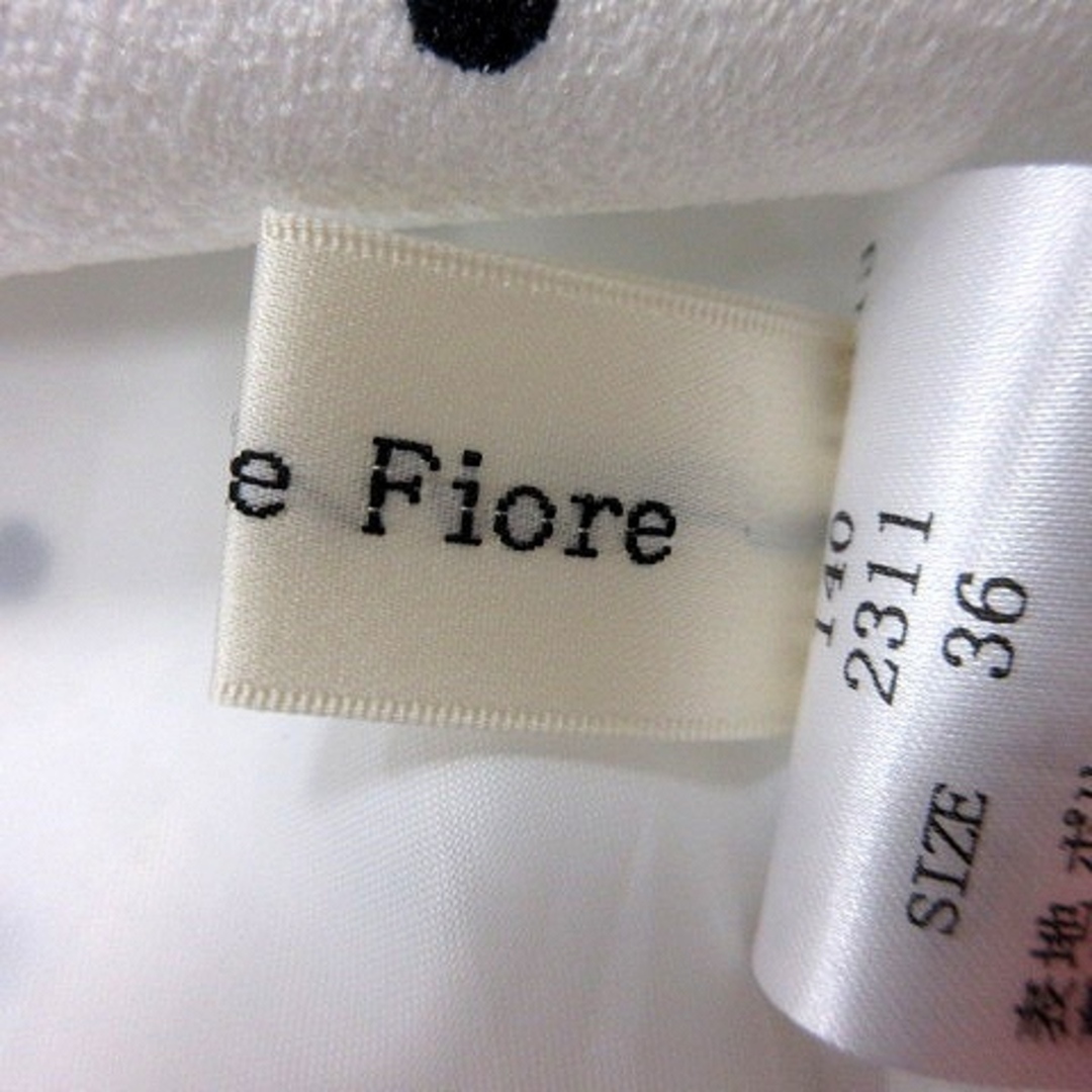 Debut de Fiore(デビュードフィオレ)のデビュー ド フィオレ スカート フレア ミモレ ロング ドット 36 白  レディースのスカート(ロングスカート)の商品写真