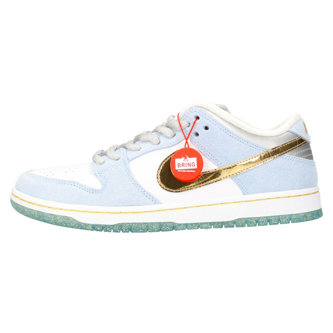 NIKE SB ナイキエスビー ×SEAN CLIVER DUNK LOW PRO QS DC9936-100 SB ダンクロー ショーンクライバー ローカットスニーカー US9.5/27.5cm ホワイト/ブルー /ゴールド