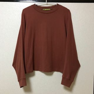 コムデギャルソン(COMME des GARCONS)のクリストファーネメス☆立体裁断長袖Tシャツ☆茶(Tシャツ/カットソー(七分/長袖))