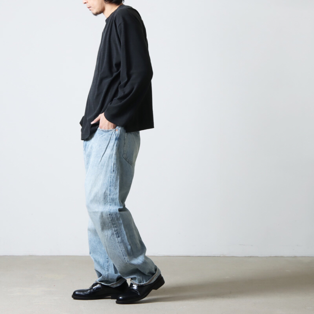 新品　デニム 5Pパンツ　ブリーチ　コモリ comoli 23ss