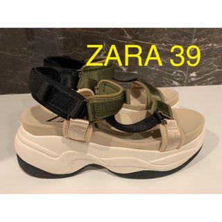 ザラ(ZARA)のZARA新品スポーツサンダル39サイズ(サンダル)