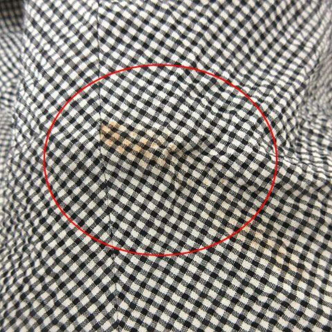 イオコムイオ ティアードスカート ミモレ ロング ギンガムチェック 40 白 黒 レディースのスカート(ロングスカート)の商品写真