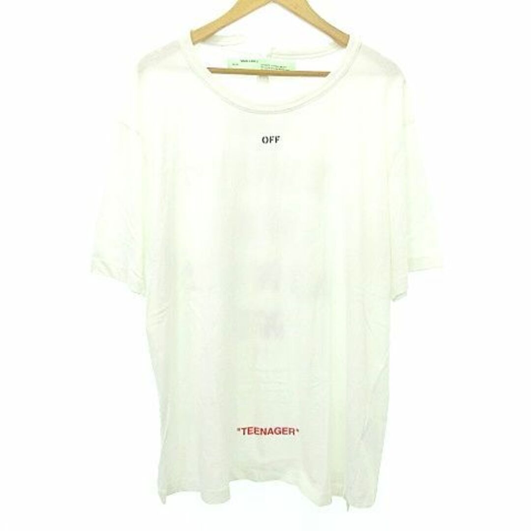 オフホワイト 18SS Tシャツ 半袖 TEENAGER プリント XXL 白