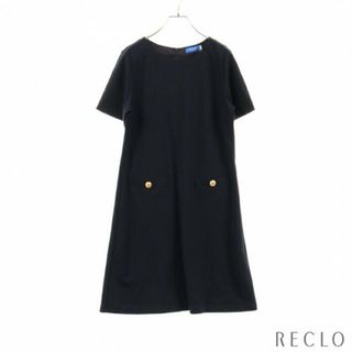 ブルーレーベルクレストブリッジ(BLUE LABEL CRESTBRIDGE)の ワンピース クルーネック ネイビー(その他)