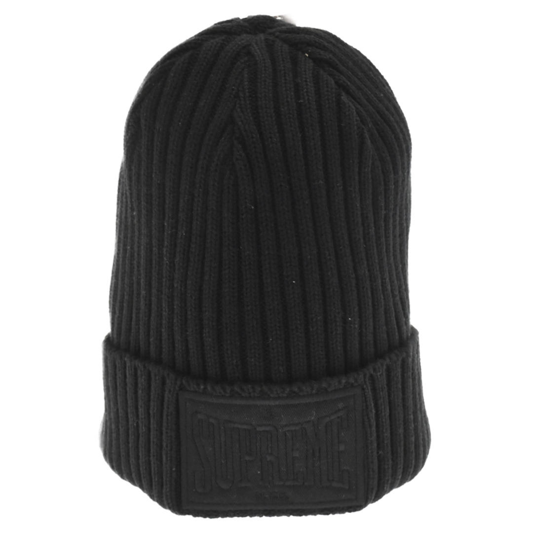 SUPREME シュプリーム 22AW Overdyed Patch Beanie ロゴパッチ ビーニー ニット帽 ブラック