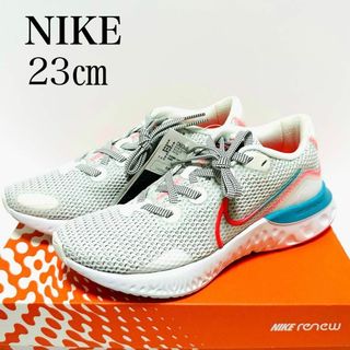 ナイキ(NIKE)の新品✨ナイキ 23㎝ リニュー ラン ランニングシューズ スニーカー グレー(スニーカー)