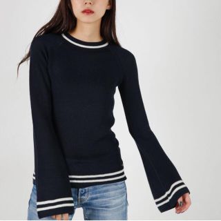 マウジー(moussy)の新品 moussyマウジー ラインスリーブニット♡(ニット/セーター)