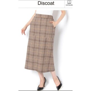 ディスコート(Discoat)のDiscoat チェックナロースカート(ロングスカート)