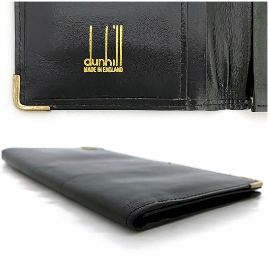 Dunhill - ダンヒル 二つ折り 長財布 ブラック ゴールド 美品の通販 by 