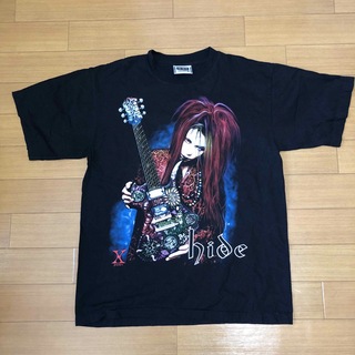 X JAPANヒデ 半袖 Tシャツ  Lサイズ ブラック(Tシャツ/カットソー(半袖/袖なし))