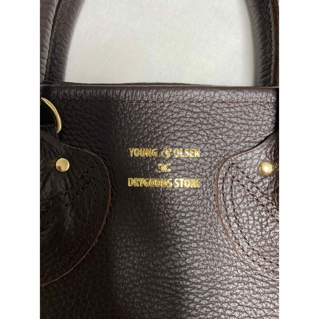 YOUNG＆OLSEN EMBOSSED LEATHER HAVERSACK M