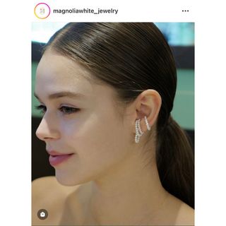 magnoliawhitejewelry マグノリアホワイト パール イヤーカフ