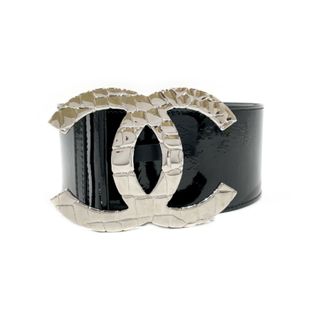 シャネル(CHANEL)のCHANEL デカ ココマーク SV金具 太ベルト ヴィンテージ 07P 34/85 ベルト(ベルト)