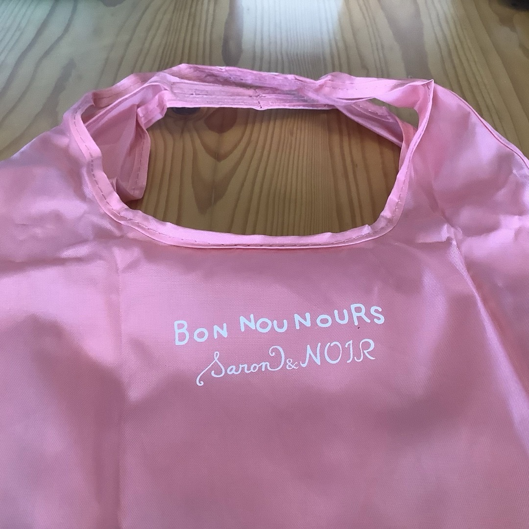 【新品未使用】BON NOU NOURS エコバッグ ねこ　ピンク レディースのバッグ(エコバッグ)の商品写真