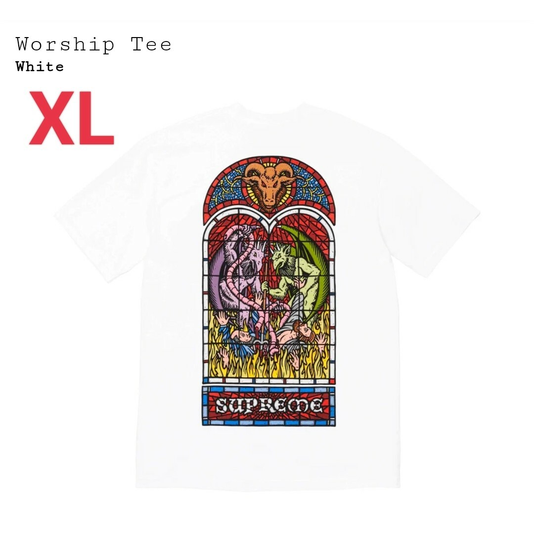 supreme worship tee white XLサイズ