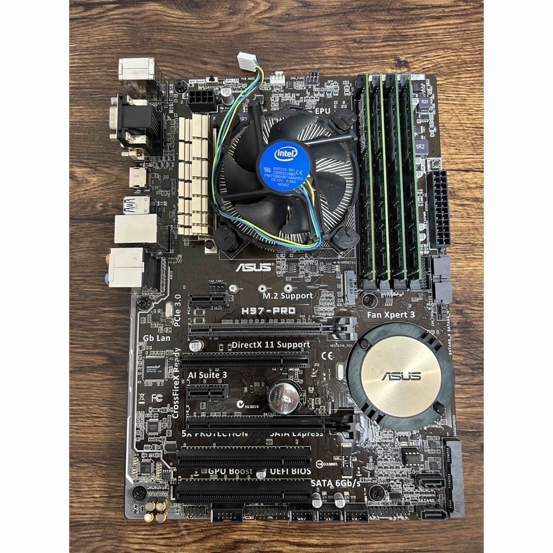 CPU Intel i7 4790K + マザーボードASUS H97-PRO - PCパーツ